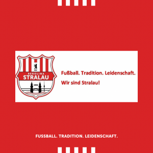 Aufkleber Vereinslogo und Botschaft